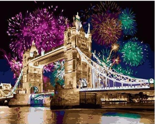 Feuerwerk in London – Malen-nach-Zahlen-Sets zum Selbermachen