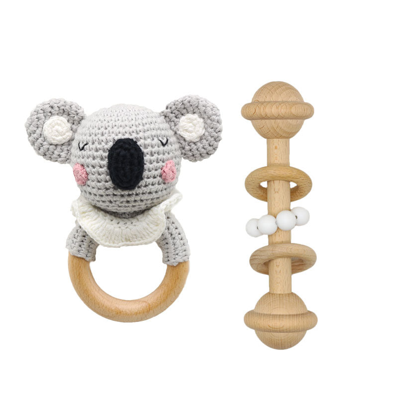 DIY Häkel-Beruhigungsspielzeug Koala-Tier-Beißring-Set
