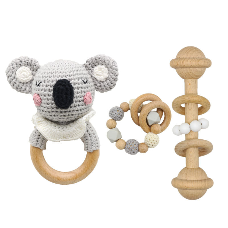 DIY Häkel-Beruhigungsspielzeug Koala-Tier-Beißring-Set