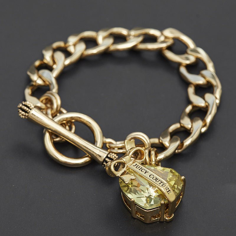 Armband mit Zirkonia - Schleifenanhänger und Krone – Handgefertigtes Schmuckstück für besondere Anlässe - Si.Kreativkauf