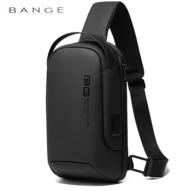 BANGE Multifunktionale Umhängetasche für Männer - Wasserfester Crossbody Rucksack für Kurzreisen und Freizeitaktivitäten - Si.Kreativkauf