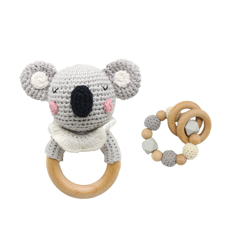 DIY Häkel-Beruhigungsspielzeug Koala-Tier-Beißring-Set