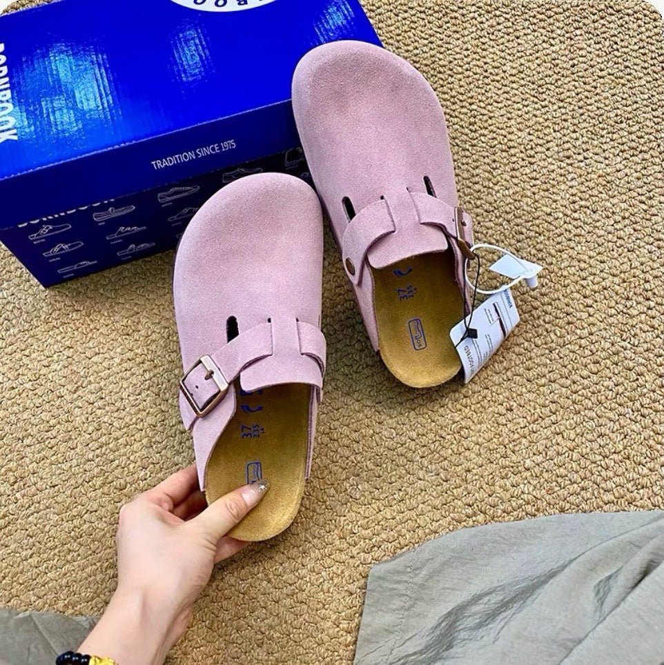 Birkenstock Sandalen aus Leder mit flacher Sohle und anatomischem Fußbett für hohen Tragekomfort - Si.Kreativkauf