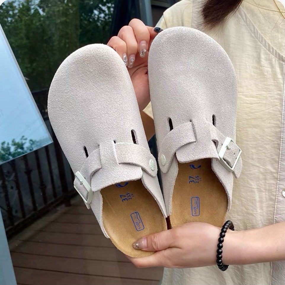 Birkenstock Sandalen aus Leder mit flacher Sohle und anatomischem Fußbett für hohen Tragekomfort - Si.Kreativkauf