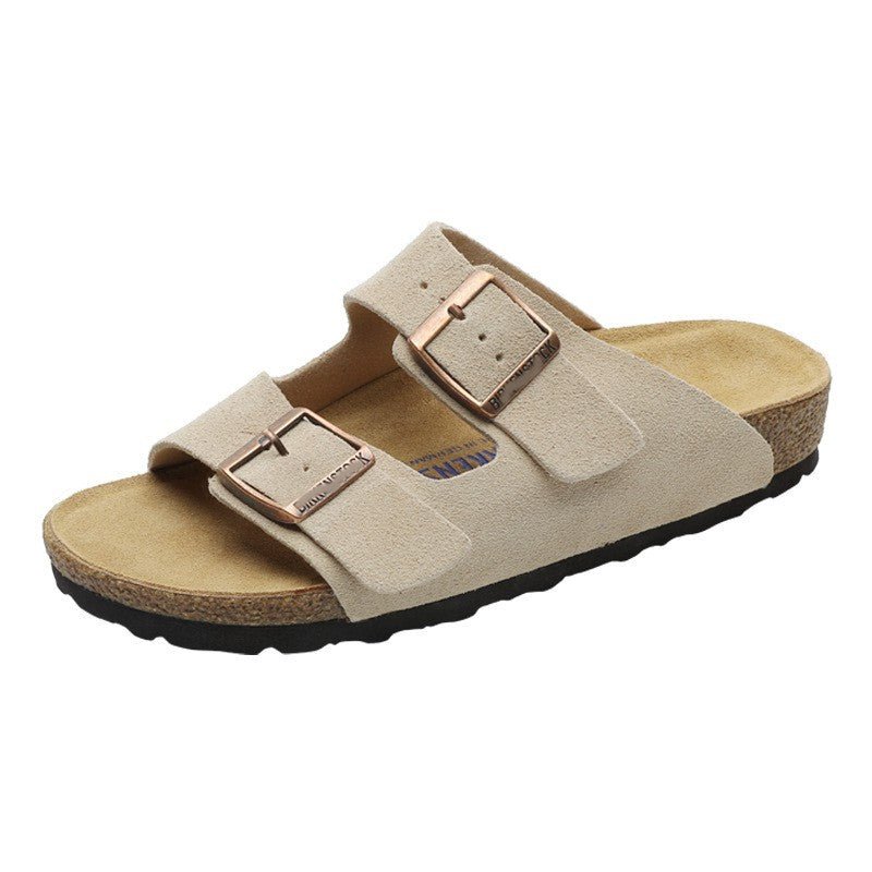 Damen Birkenstock Leder Sandalen mit anatomischem Fußbett und flacher Sohle für optimalen Komfort - Si.Kreativkauf