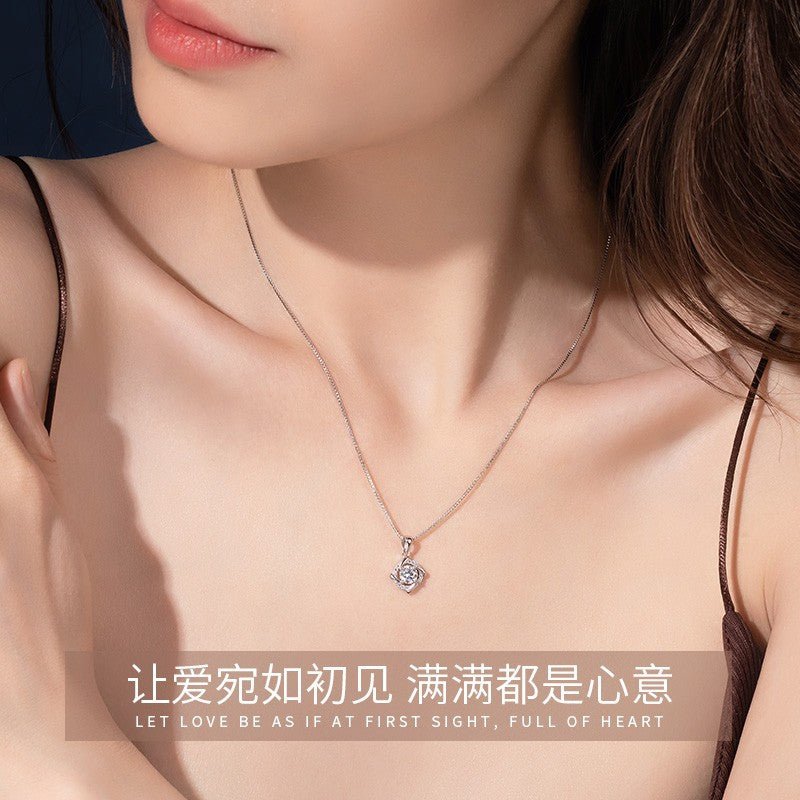 Einkarätiger Moissanit Ring aus 925er Silber für romantische Geschenke an Ihre Freundin - Si.Kreativkauf