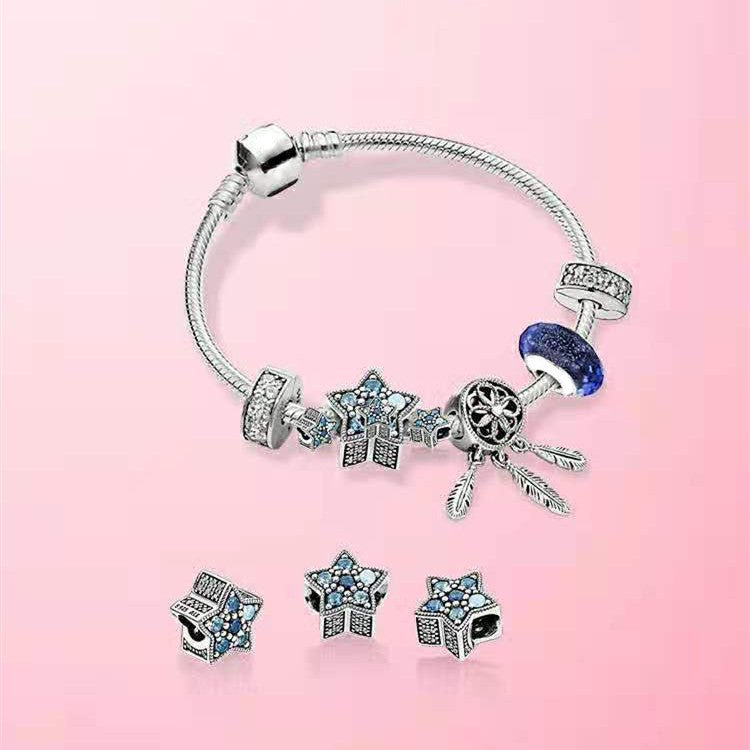 Elegantes Perlen Charm Armband mit glitzernden Akzenten für stilvolle Anlässe - Si.Kreativkauf