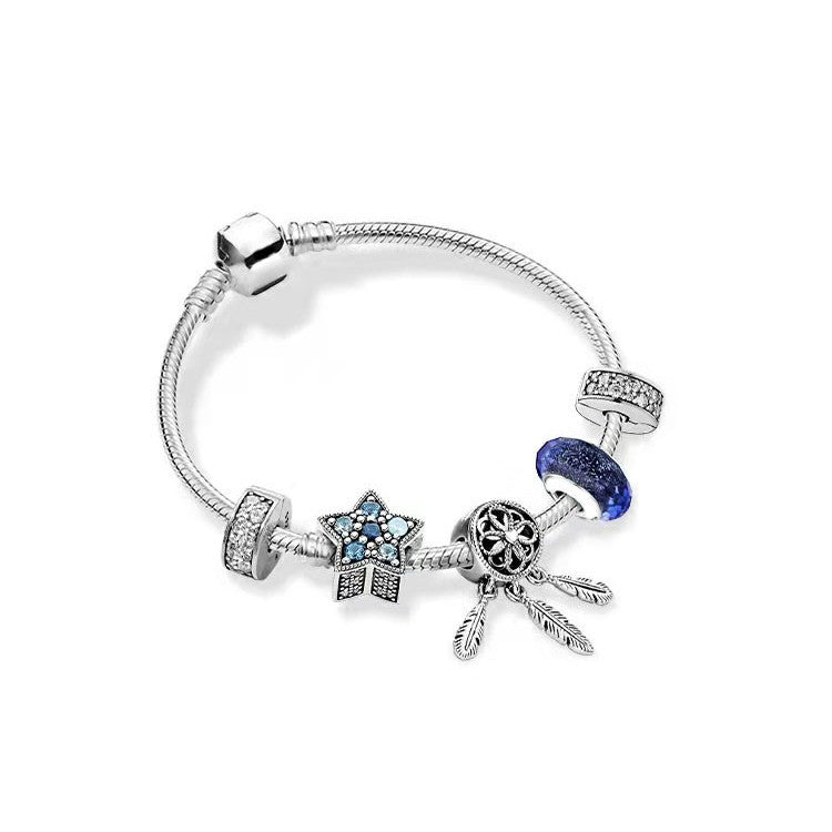 Elegantes Perlen Charm Armband mit glitzernden Akzenten für stilvolle Anlässe - Si.Kreativkauf