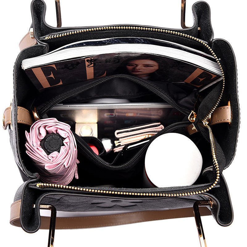 Geprägte Handtasche mit großem Fassungsvermögen - Si.Kreativkauf