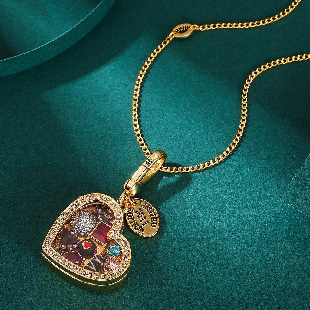 Herzförmige transparente Schachtel aus emailliertem Schokoladenglas für Geschenke und Aufbewahrung - Si.Kreativkauf