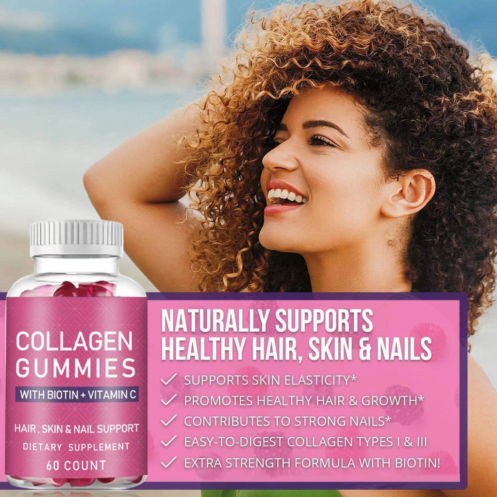 Kollagen Gummibärchen mit Vitamin C und Biotin für gesunde Haut und Haare - Si.Kreativkauf