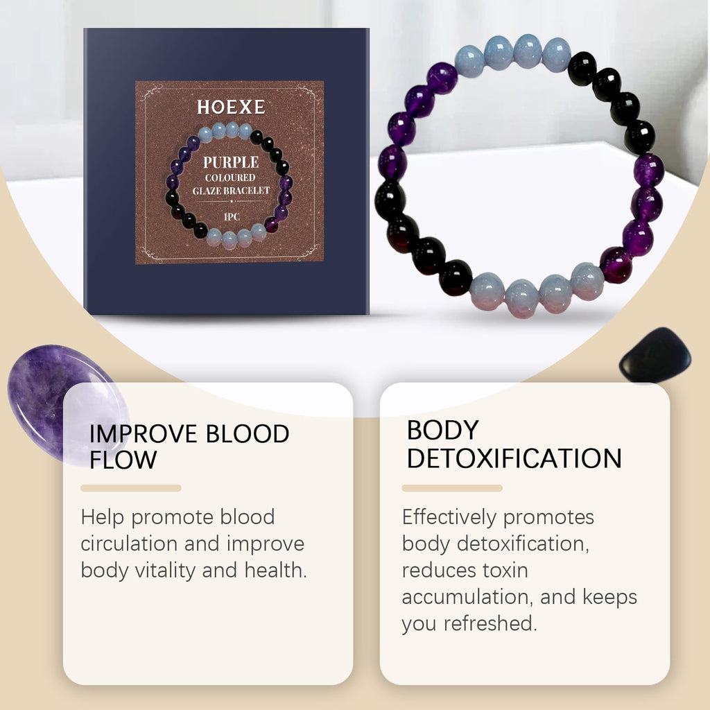 Lila Glasarmband aus handgefertigtem Glas und Kristallen – elegantes Schmuckstück für jeden Anlass - Si.Kreativkauf