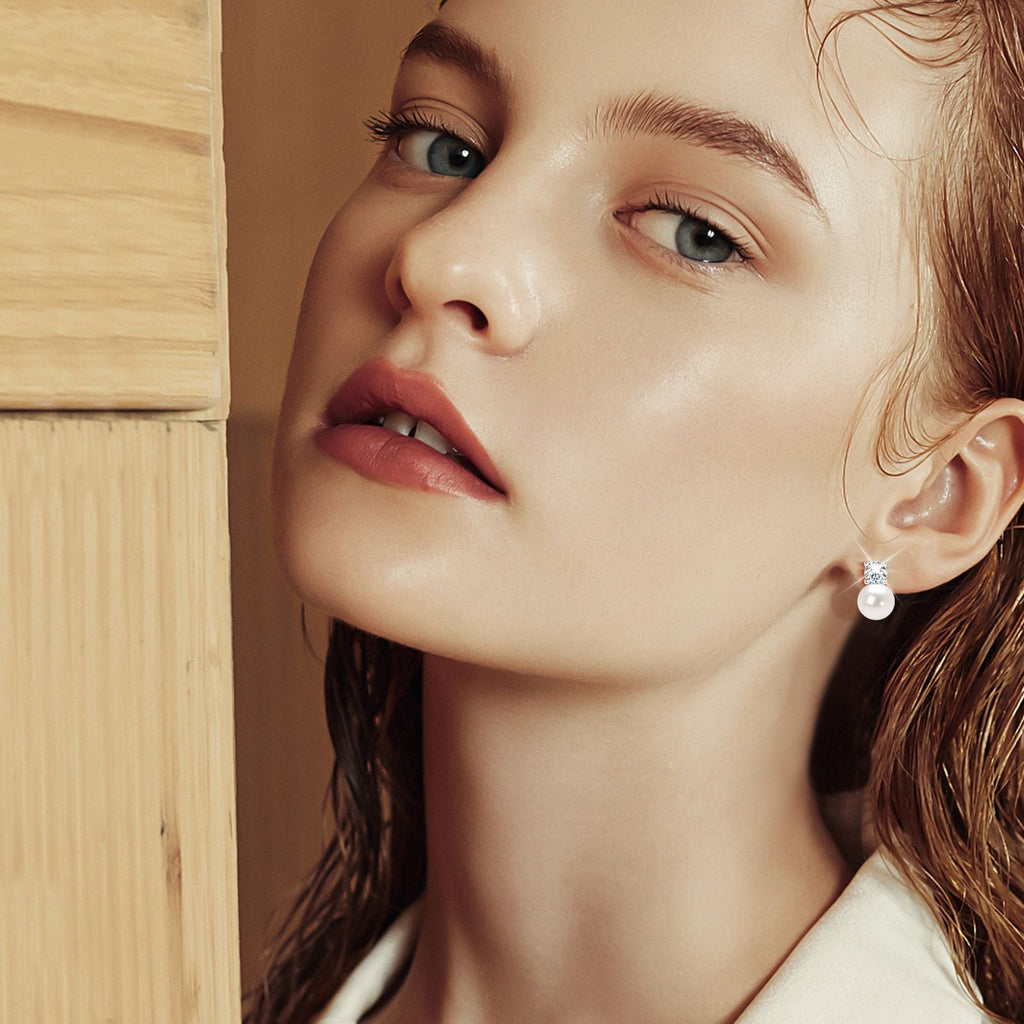 Modische Süßwasserperlen - Ohrringe für eleganten Alltagsschmuck und festliche Anlässe - Si.Kreativkauf