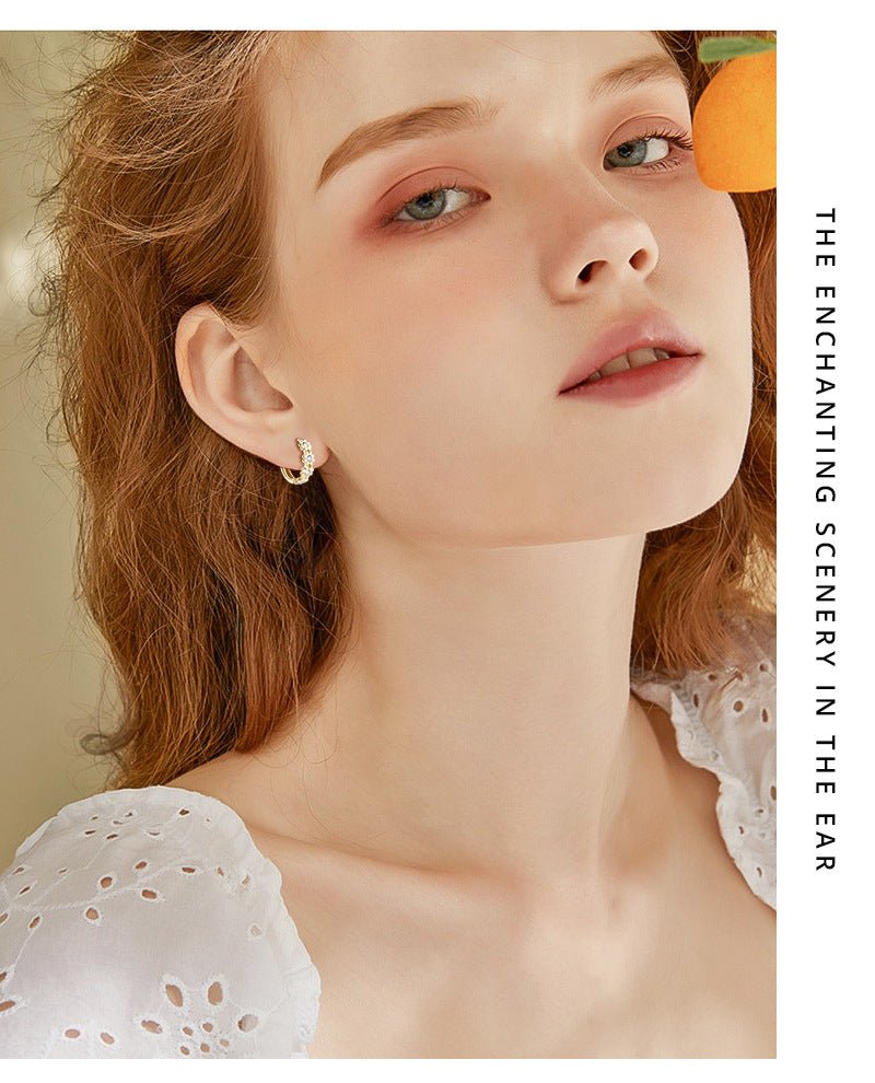 Moissanit Ohrringe Gänseblümchenform – Elegante Schmuckstücke für besondere Anlässe - Si.Kreativkauf