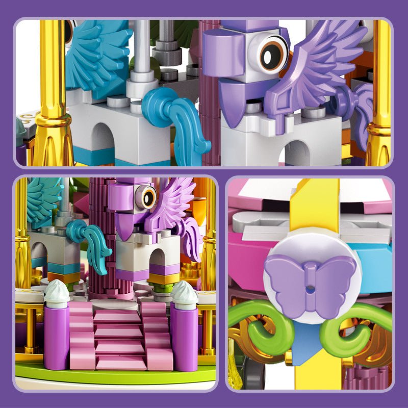 Spieluhr - Bausatz für Kinder mit Spieluhr - Ornamenten und Bausteinen – Kreatives Spielzeug zur Förderung der Feinmotorik - Si.Kreativkauf