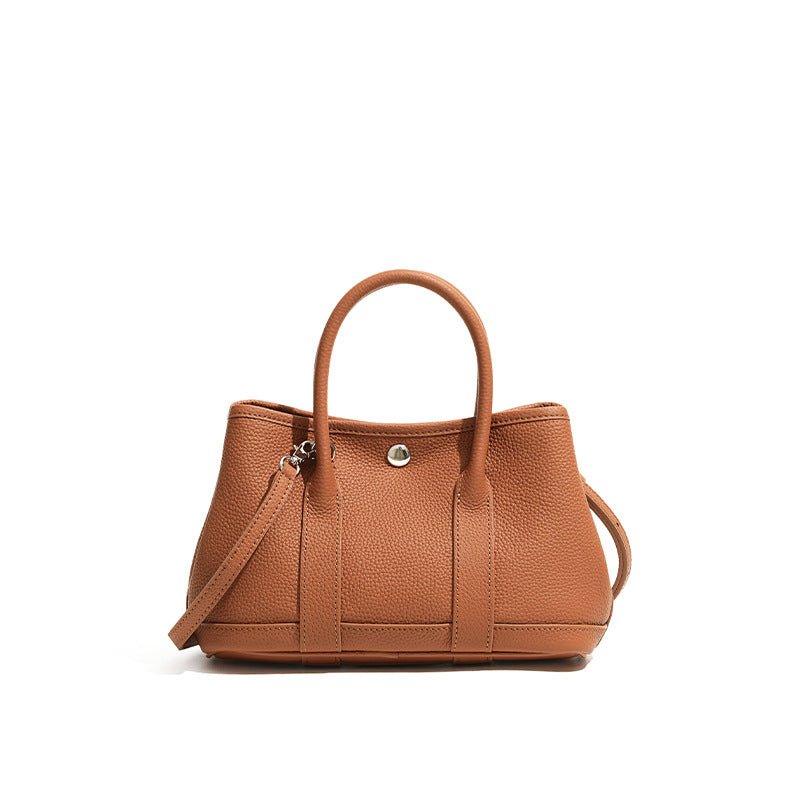 Umhängetasche Damen aus Leder - kleine Gartentasche mit verstellbarem Schulterriemen für praktische Nutzung - Si.Kreativkauf