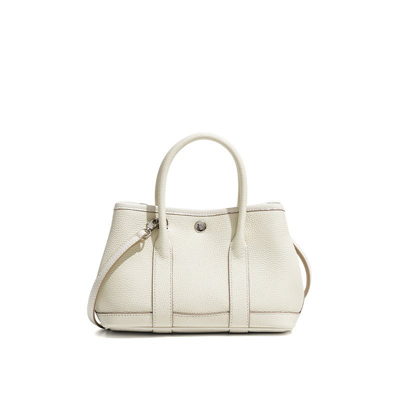 Umhängetasche Damen aus Leder - kleine Gartentasche mit verstellbarem Schulterriemen für praktische Nutzung - Si.Kreativkauf