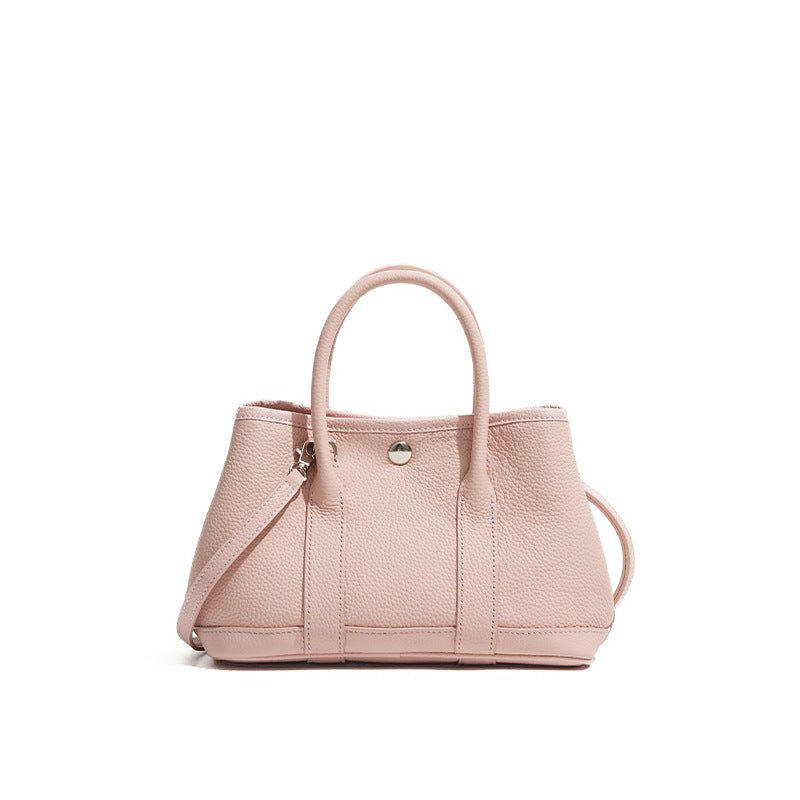 Umhängetasche Damen aus Leder - kleine Gartentasche mit verstellbarem Schulterriemen für praktische Nutzung - Si.Kreativkauf