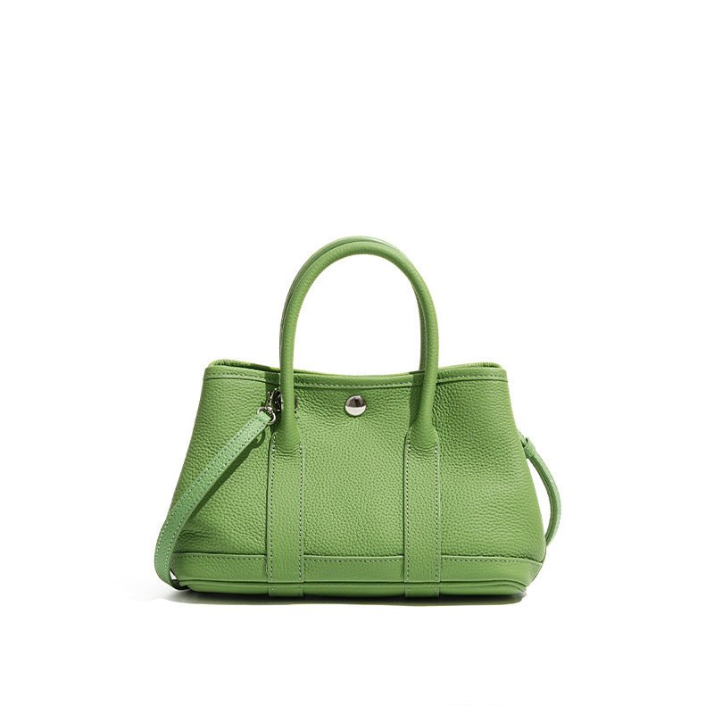 Umhängetasche Damen aus Leder - kleine Gartentasche mit verstellbarem Schulterriemen für praktische Nutzung - Si.Kreativkauf