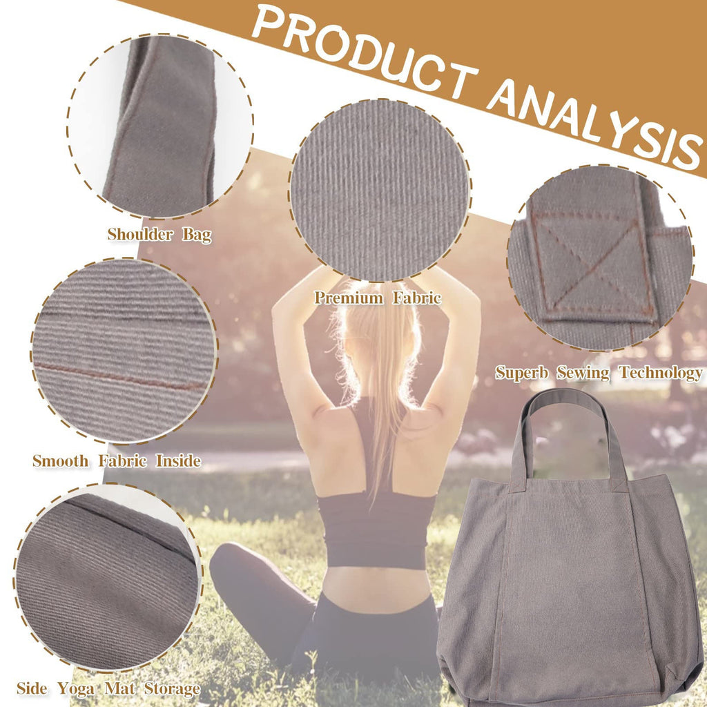 Yoga - und Pilatesmatten Tasche aus Canvas | Praktische Handtasche für Sport und Freizeit - Si.Kreativkauf